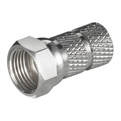 Connettore f per cavo antenna diametro 6,5 mm
