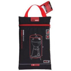 copertura progarden fc4630230 per barbecue rotondo 70x80cm rosso/nero