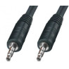 Cavo audio stereo jack 3.5 mm m/m 0,6 mt.