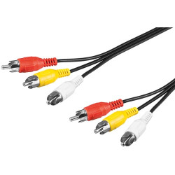 Cavo audio video 3 x rca m/m 1,5mt