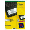 etichette in poliestere avery l6012-20 fogli argento 96x50,8mm