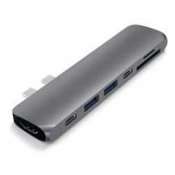hub interfaccia satechi usb 3.2 type-c grigio [st-cmbpm]