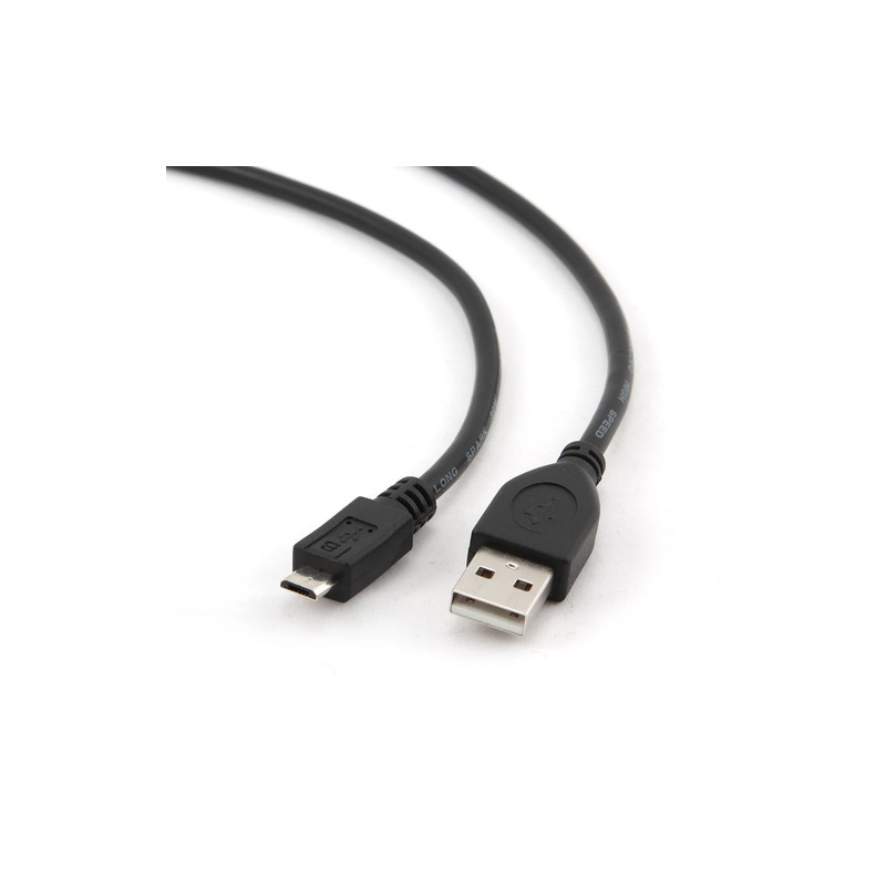 cavo usb gembird usb 2.0 a / micro-usb b m/m 1.8m nero [ccp-musb2-ambm-6]