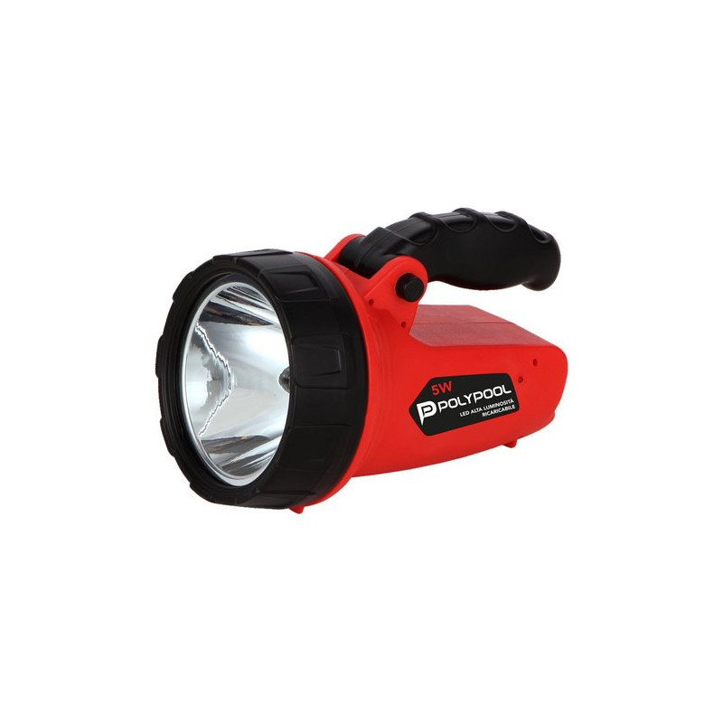 lampada portatile polypool led ricaricabile 5w 350lm autonomia 2h