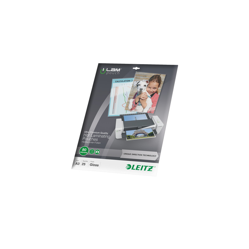 pouches per plastificare leitz ilam a3 80mic [7486-00-00]