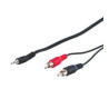 Cavo stereo jack 3, 5 mm a 2 x rca maschio 1,8 mt