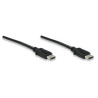Cavo audio/video displayport m/m 2 m nero
