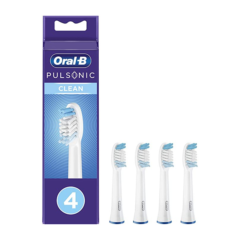 set 4 testine di ricambio spazzolino pulsonic clean - oral-b