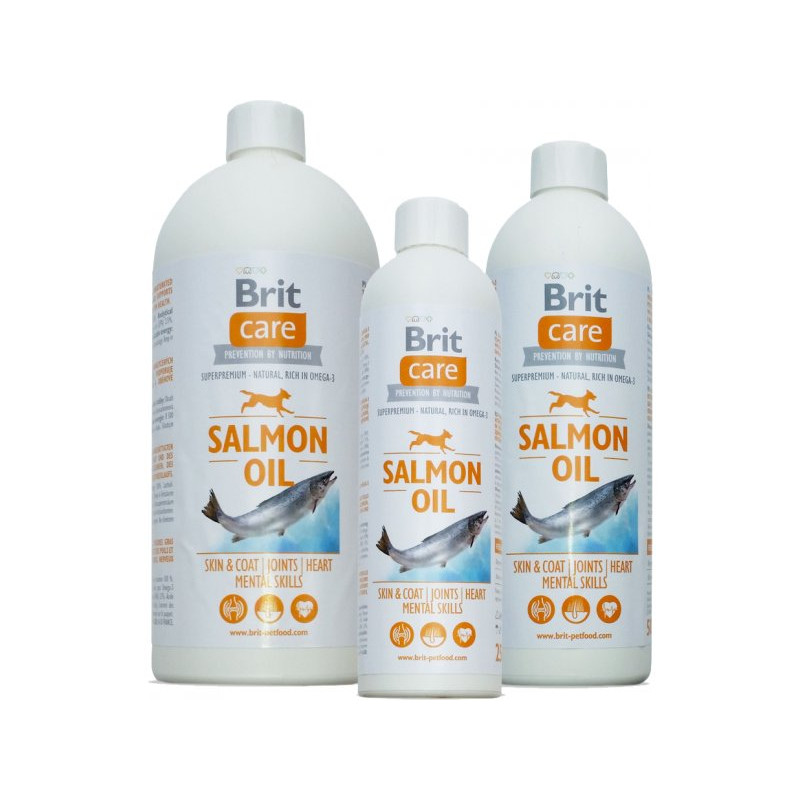 oil per cani e gatti brit care salmon 1000ml