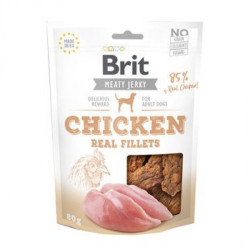 cibo secco per cani brit jerky filetti di pollo 80g