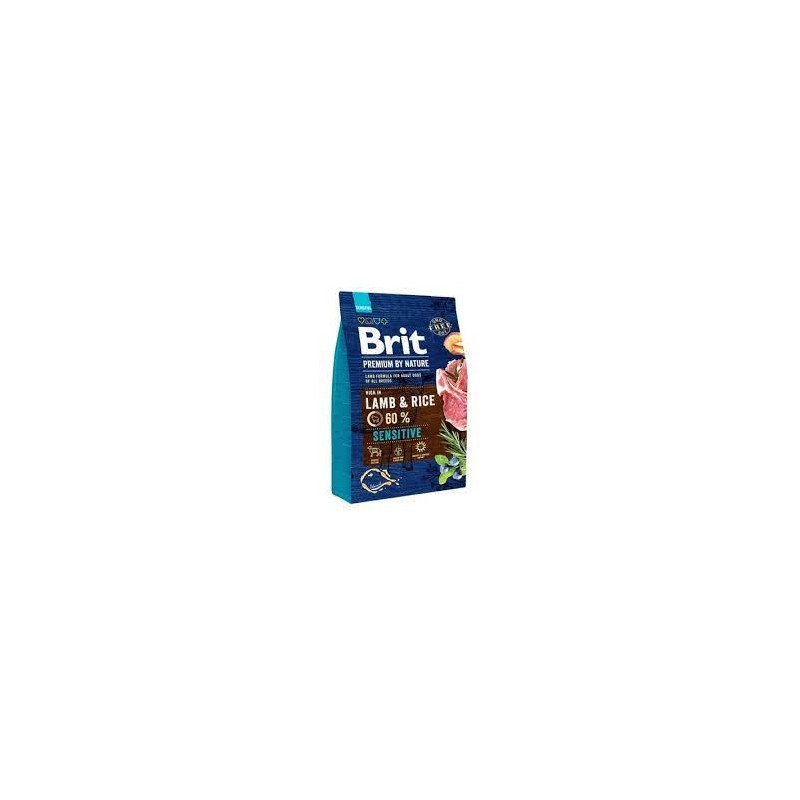 cibo completo per cani brit premium by nature sensitive adult agnello