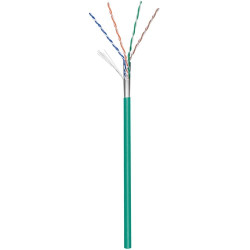 Cavo cat. 5e cca flessibile in matassa f/utp 100 mt verde