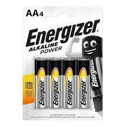 pila ricaricabile energizer aa lr6 ap alkaline power 410850 4-pz