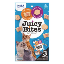 mangime inaba juicy bite: dolcetti umidi per gatti con capesante