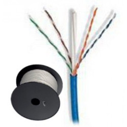 Matassa u/utp, 4 coppie, cavo cat. 6, cca, 305m. rigido blu