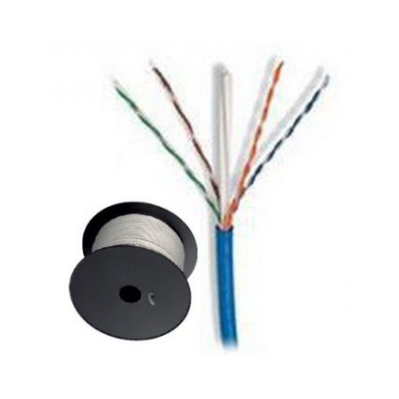 Matassa u/utp, 4 coppie, cavo cat. 6, cca, 305m. rigido blu