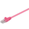 Cavo di rete patch cca cat. 5e rosa utp 3 mt