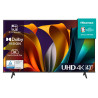 tv qled 43'' hisense 4k uhd 3840x2160p smart tv classe e