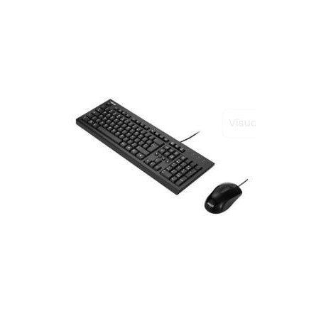 tastiera asus copilot u2000 con mouse wireless/cablato/ottico1000dpi/nero