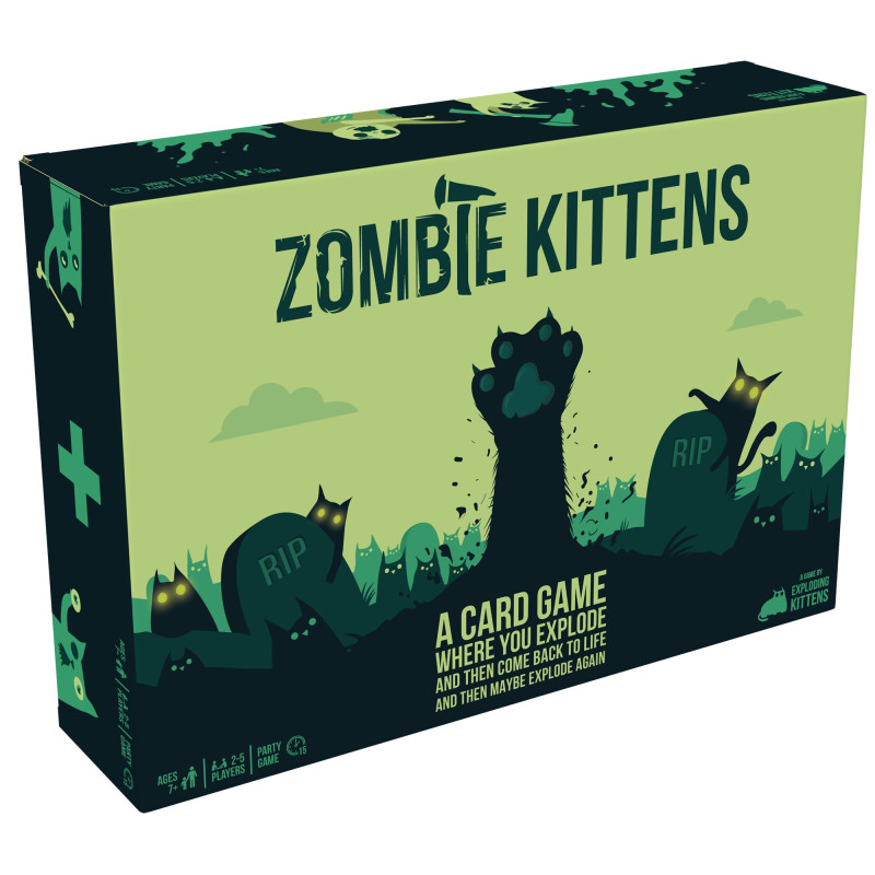 carte da gioco asmodee gatti zombie multicolore [8628]