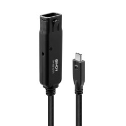 cavo prolunga lindy attivo usb 3.2 gen 2 pro 5m nero [43405]
