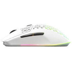 mouse steelseries aerox 3 wireless/bluetooth ottico 18000dpi bianco