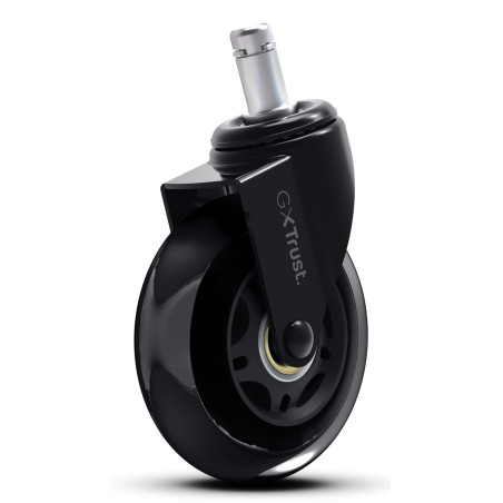 set rotelle per sedia trust gxt702 nero 5pz [25804]