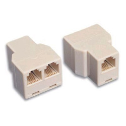 Accoppiatore telefonico 2x 6p6c f a 6p6c f
