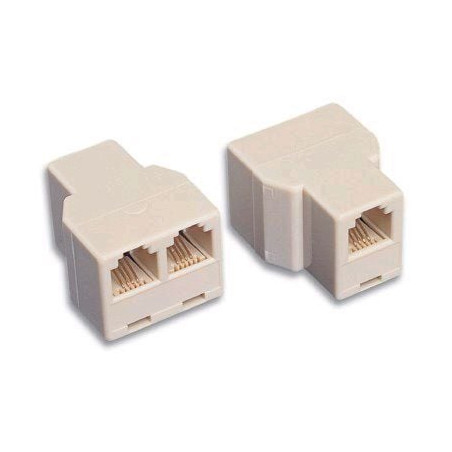 Accoppiatore telefonico 2x 6p6c f a 6p6c f