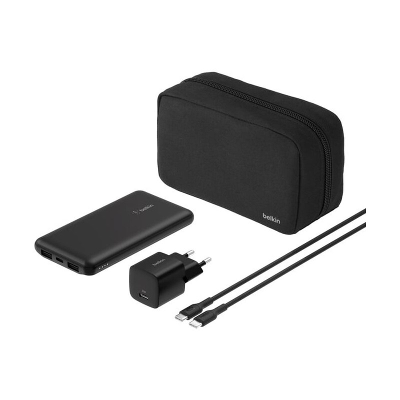 batteria portalile belkin boostcharge 10000mah 25w nero [bu041kqbk]
