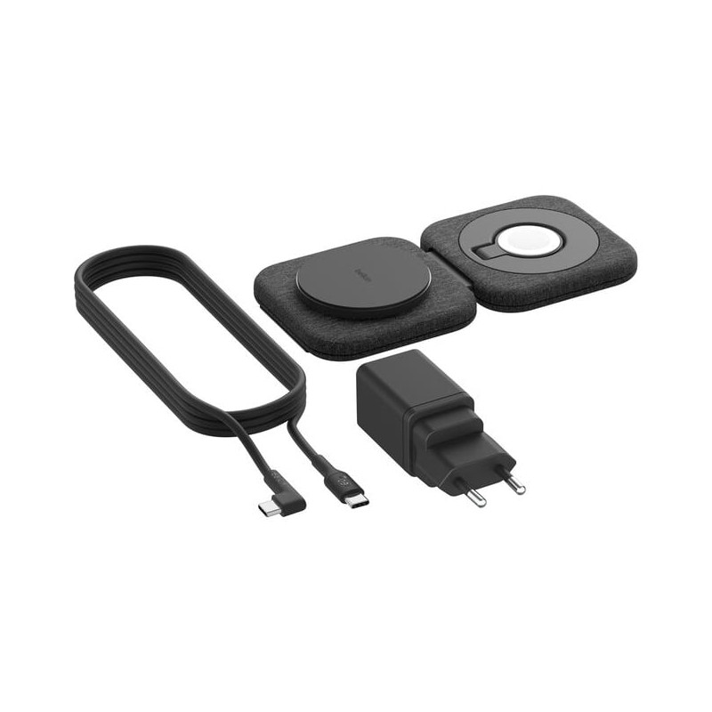caricabatterie wireless belkin boostcharge pro qi2 magnetico 15w