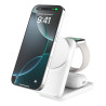 caricabatterie magnetico belkin ultracharge 3in1 qi2 pieghevole bianco