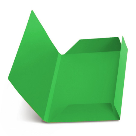 cartellina in cartone a 3 lembi favini 25 pz. verde 24,5x34,5cm 200gr
