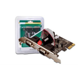 pci expr card digitus 2x d-sub9 seriell ports + lowprofile retai
