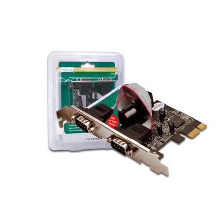 pci expr card digitus 2x d-sub9 seriell ports + lowprofile retai