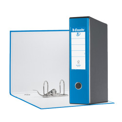 registratore a leva esselte eurofile g53 blu vivida dorso 8cm formato