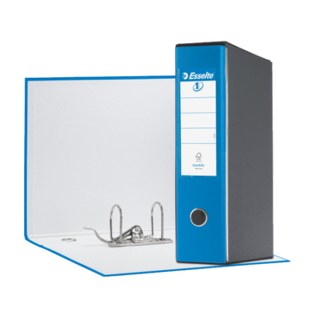 registratore a leva esselte eurofile g53 blu vivida dorso 8cm formato