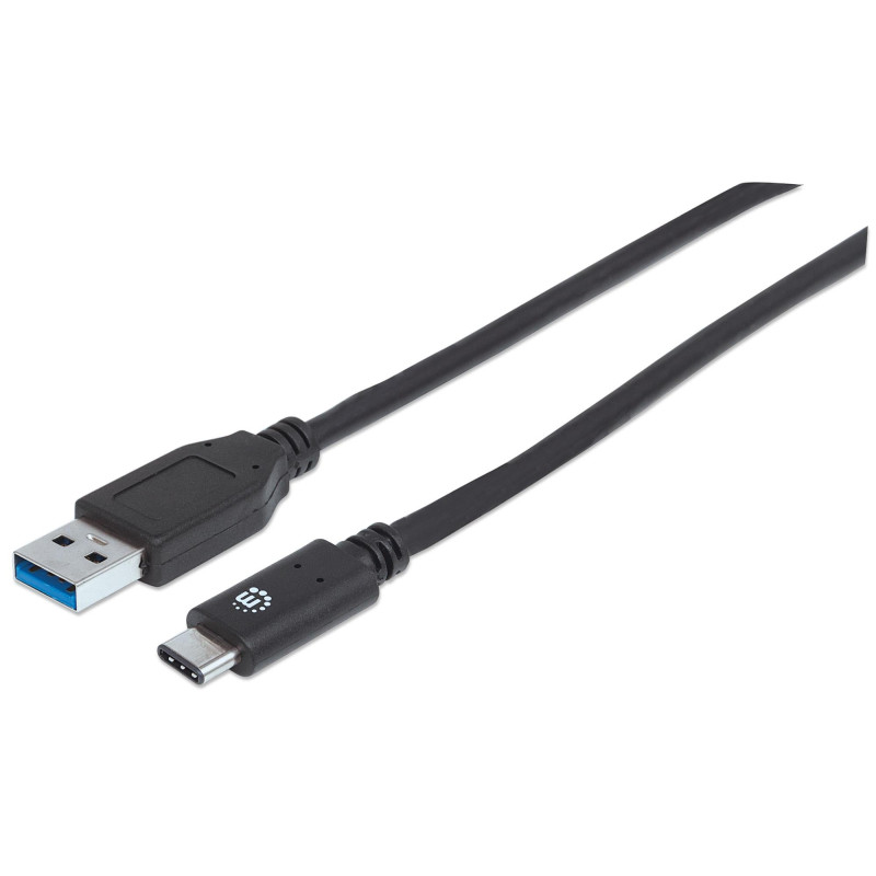 cavo usb manhattan 3.1 gen2 a maschio / usb-c maschio 1m nero