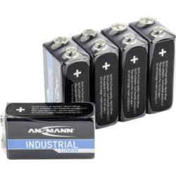 batteria da 9 v litio ansmann lithium industrial 6lr61 950 mah 9