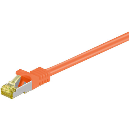 cavo di rete goobay rj45 cat7 1m s/ftp arancione