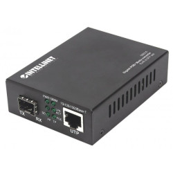 media converter intellinet sfp gigabit poe+
