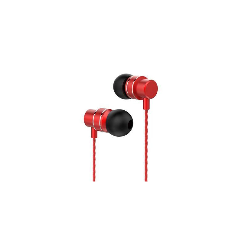 auricolari lenovo metal earbuds red [hf118red]
