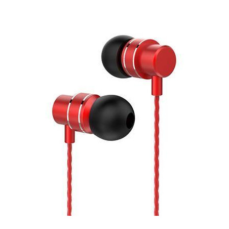 auricolari lenovo metal earbuds red [hf118red]