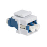modulo keystone logilink fibra lc duplex per installazione blu/bianco