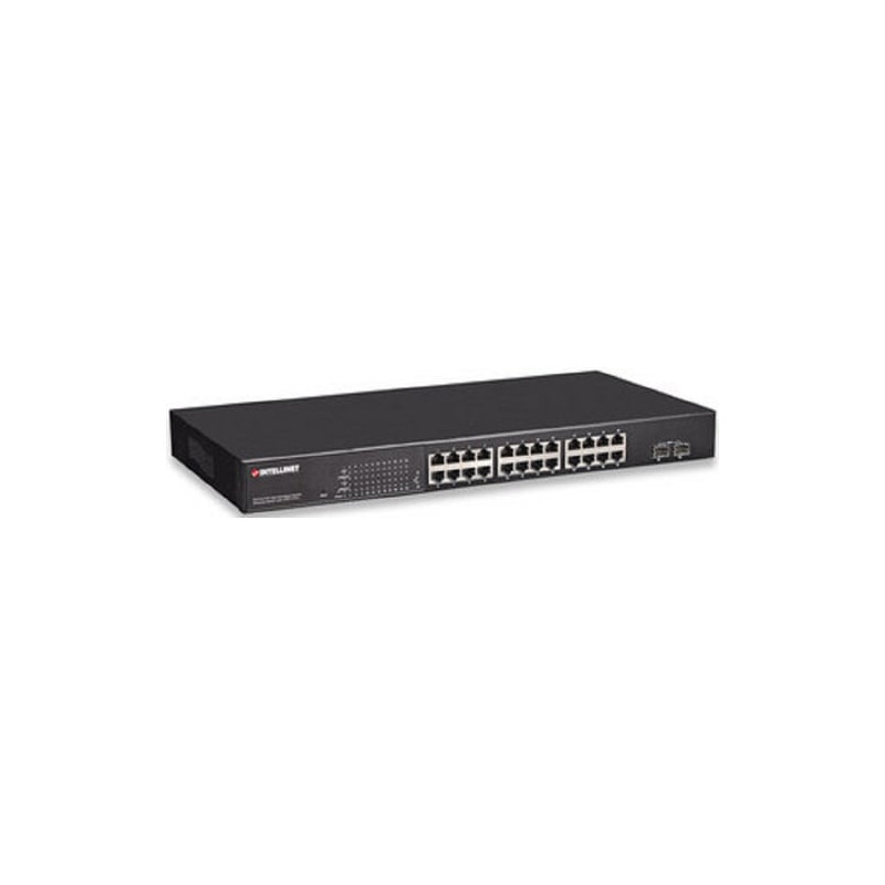 Switch intellinet 24 porte gigabit poe + 2 gigabit sfp + web management