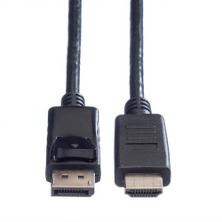 cavo di collegamento value displayport schermato 2m nero [ro11.99.5781]