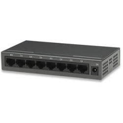 Switch intellinet hub ethernet 10/100mbps 8 porte desktop in metallo