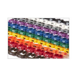 Segnacavo colorato con numeri ''0-9'' per cavi