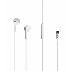 auricolari adj jena type c con microfono per smartphone/tablet bianco