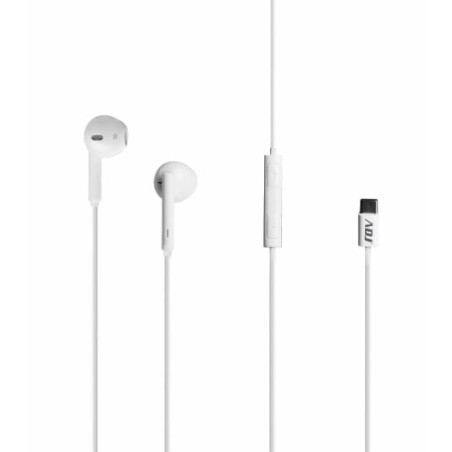 auricolari adj jena type c con microfono per smartphone/tablet bianco